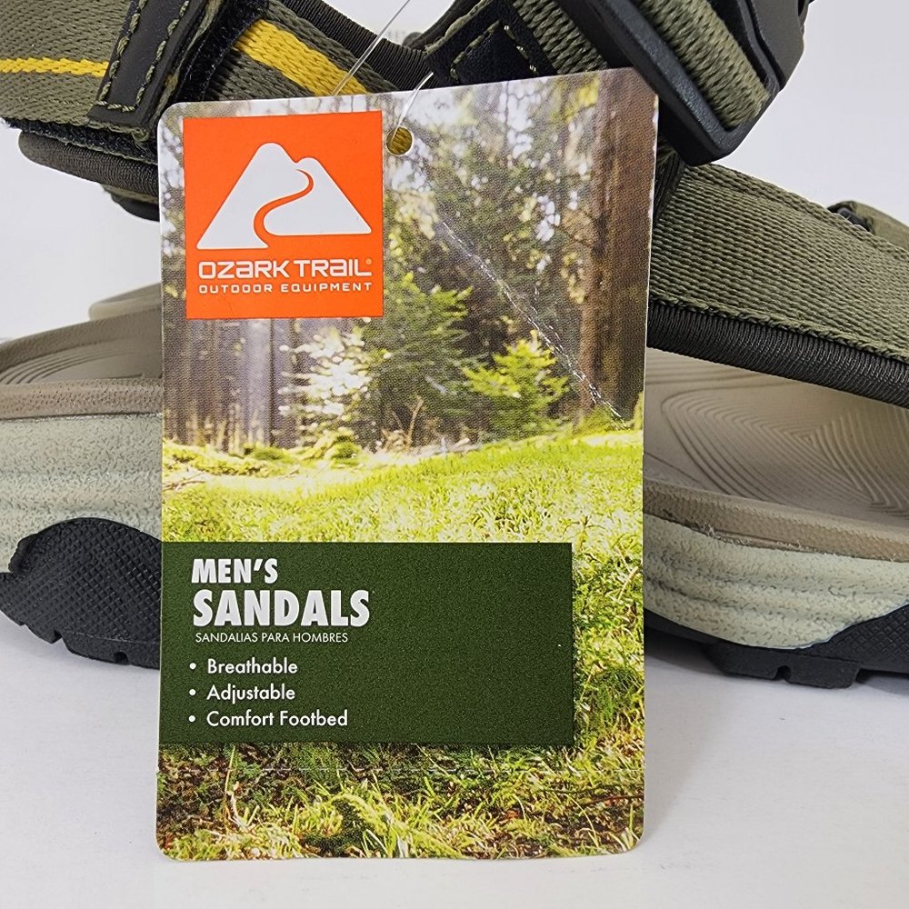 Ozark Trail Men's Outdoor Trek Ankle Strap Adjust Sandals Size 11, 12, 13 - Picture 3 of 7